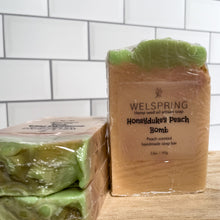 Load image into Gallery viewer, Honeyduke's Peach Bomb Vegan and Hemp Oil Bar Soap